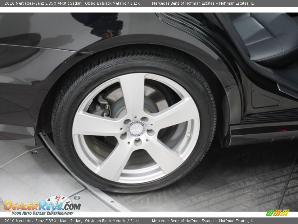 2010 Mercedes-Benz E 350 4Matic Sedan Obsidian Black Metallic / Black Photo #31
