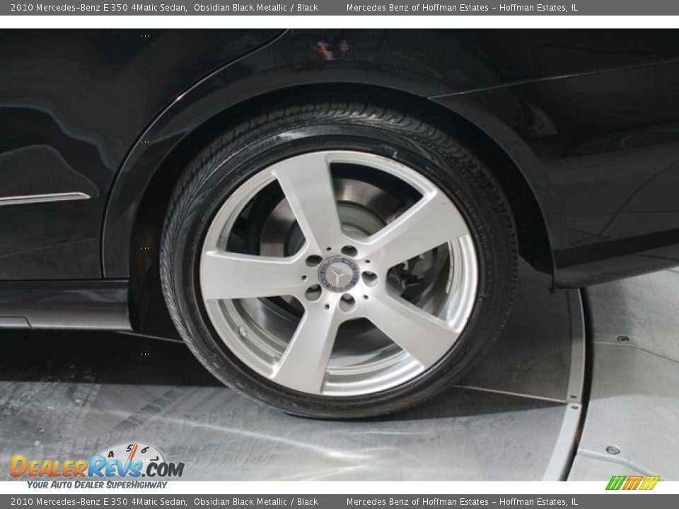 2010 Mercedes-Benz E 350 4Matic Sedan Obsidian Black Metallic / Black Photo #32