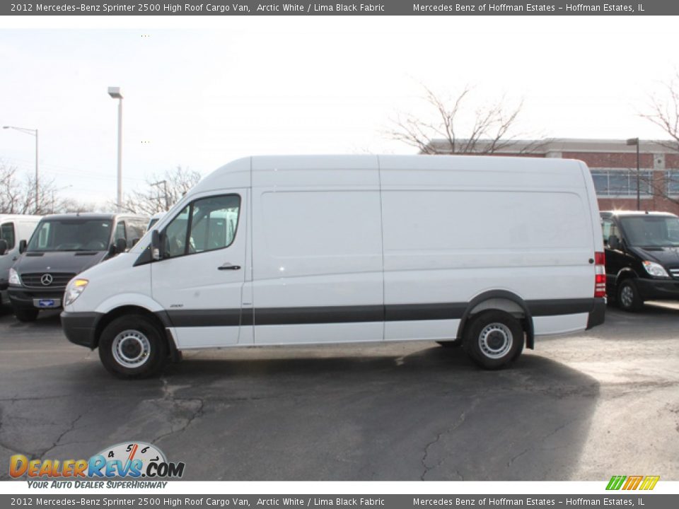 2012 Mercedes-Benz Sprinter 2500 High Roof Cargo Van Arctic White / Lima Black Fabric Photo #4