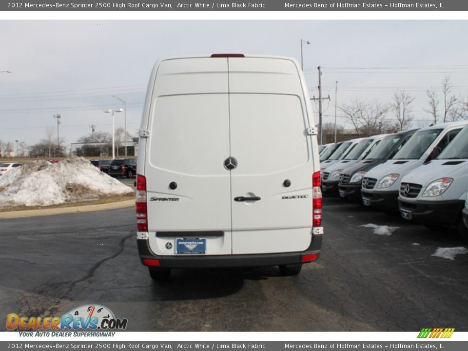 2012 Mercedes-Benz Sprinter 2500 High Roof Cargo Van Arctic White / Lima Black Fabric Photo #5