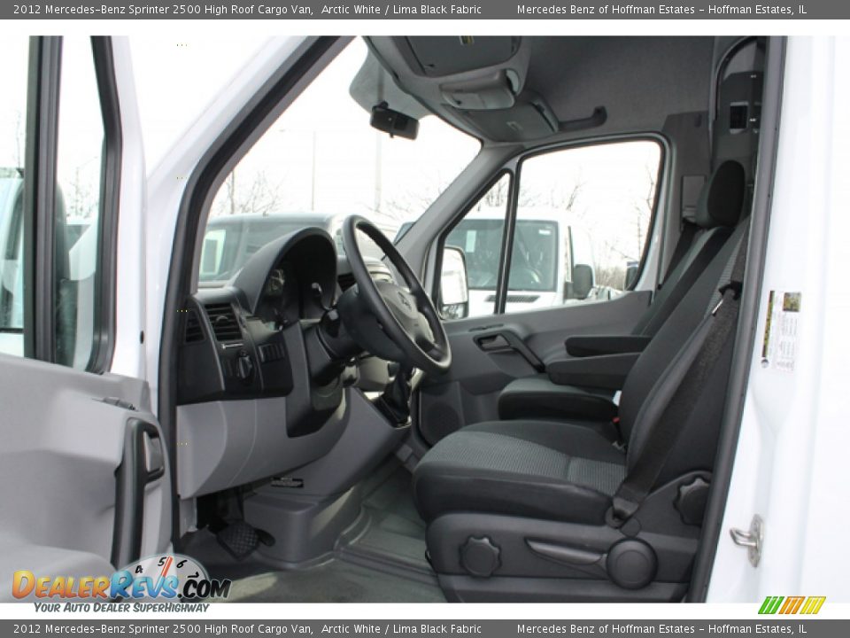 2012 Mercedes-Benz Sprinter 2500 High Roof Cargo Van Arctic White / Lima Black Fabric Photo #6