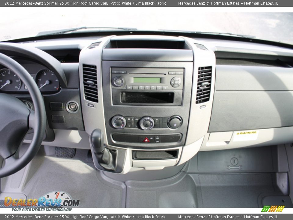 2012 Mercedes-Benz Sprinter 2500 High Roof Cargo Van Arctic White / Lima Black Fabric Photo #7