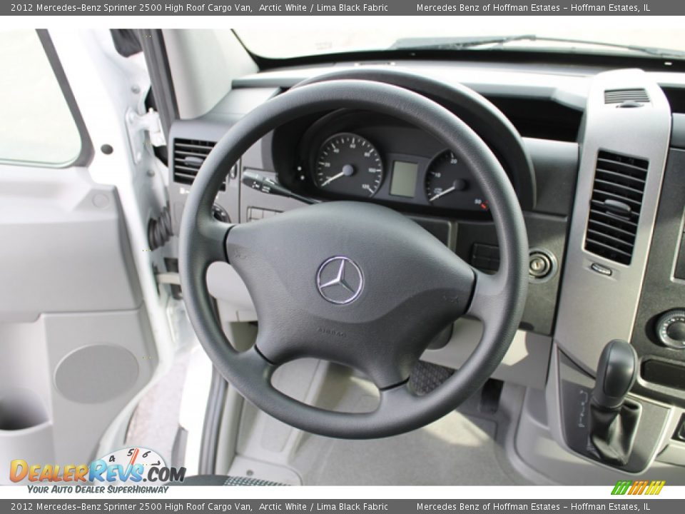 2012 Mercedes-Benz Sprinter 2500 High Roof Cargo Van Arctic White / Lima Black Fabric Photo #8