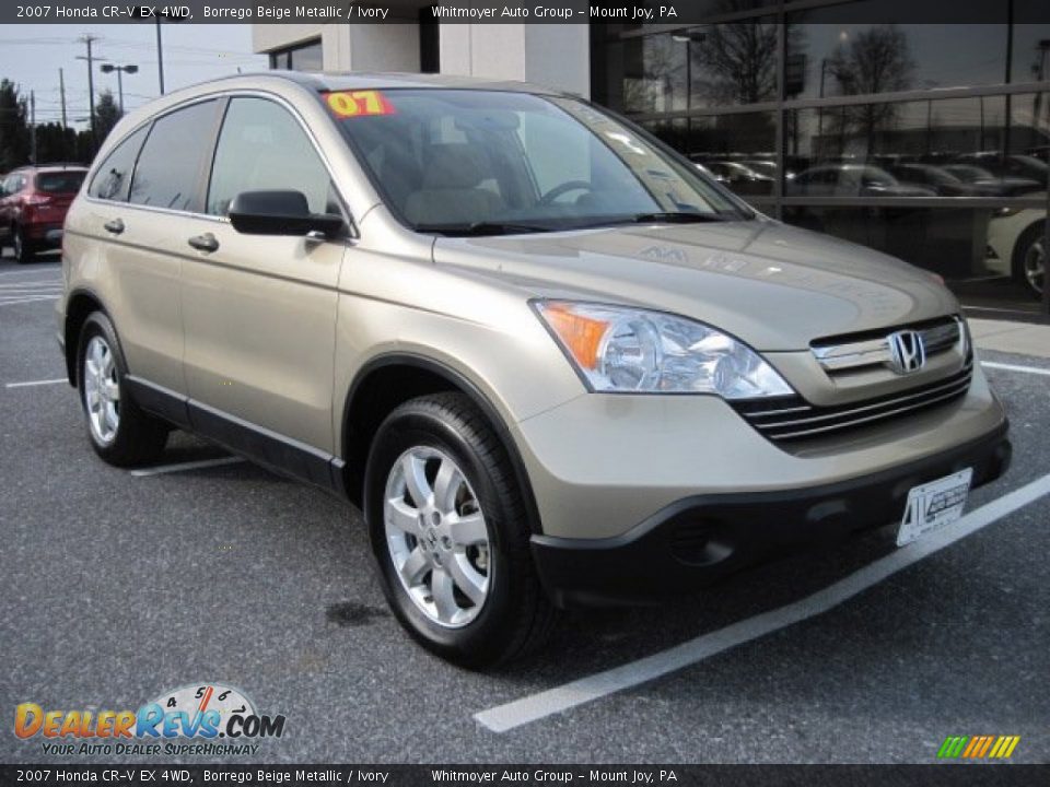 2007 Honda CR-V EX 4WD Borrego Beige Metallic / Ivory Photo #2