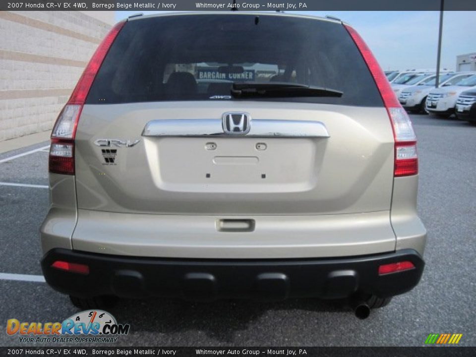 2007 Honda CR-V EX 4WD Borrego Beige Metallic / Ivory Photo #6