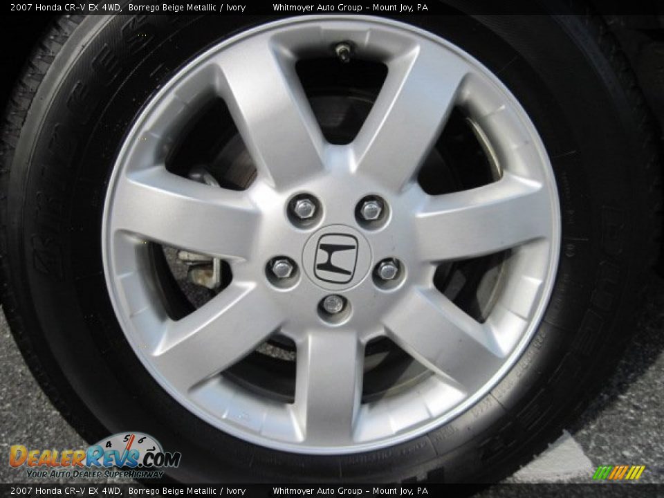 2007 Honda CR-V EX 4WD Borrego Beige Metallic / Ivory Photo #8