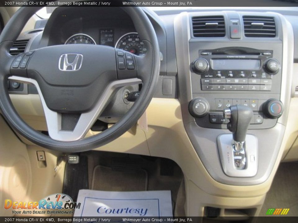 2007 Honda CR-V EX 4WD Borrego Beige Metallic / Ivory Photo #12