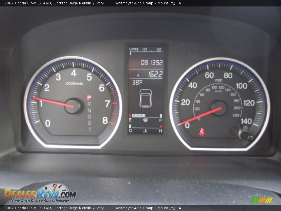 2007 Honda CR-V EX 4WD Borrego Beige Metallic / Ivory Photo #18
