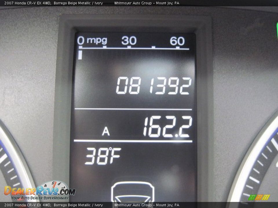 2007 Honda CR-V EX 4WD Borrego Beige Metallic / Ivory Photo #19