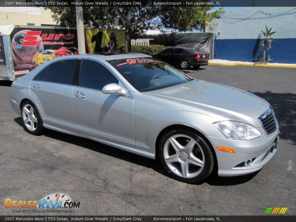 2007 Mercedes-Benz S 550 Sedan Iridium Silver Metallic / Grey/Dark Grey Photo #1