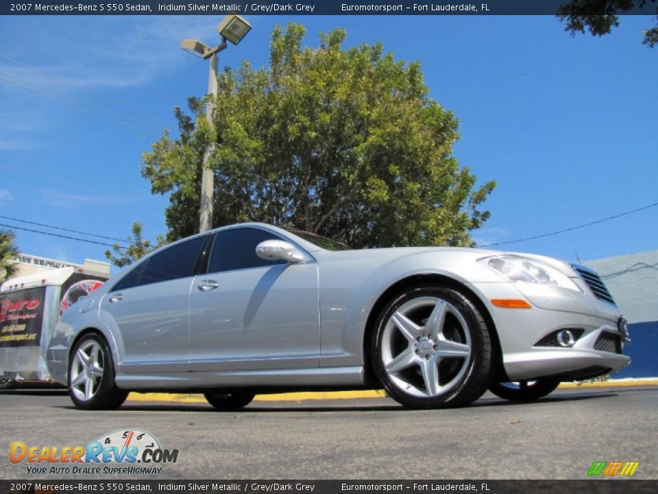 2007 Mercedes-Benz S 550 Sedan Iridium Silver Metallic / Grey/Dark Grey Photo #3