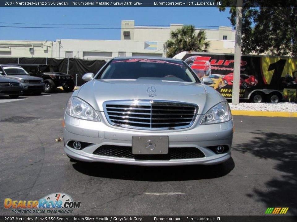2007 Mercedes-Benz S 550 Sedan Iridium Silver Metallic / Grey/Dark Grey Photo #5