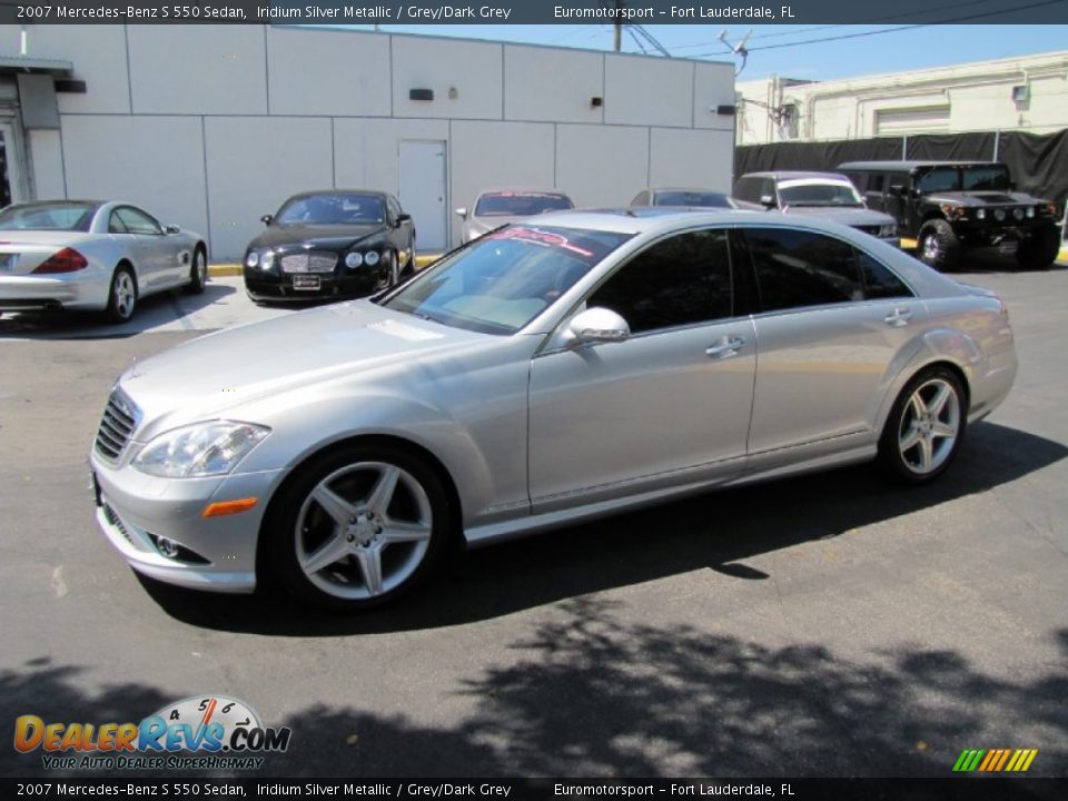 2007 Mercedes-Benz S 550 Sedan Iridium Silver Metallic / Grey/Dark Grey Photo #7