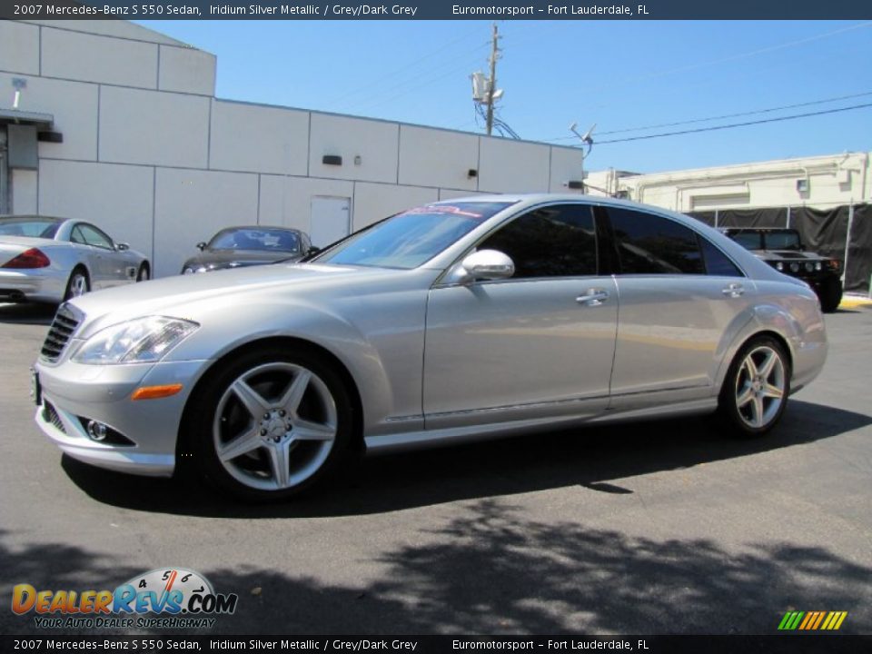 2007 Mercedes-Benz S 550 Sedan Iridium Silver Metallic / Grey/Dark Grey Photo #8