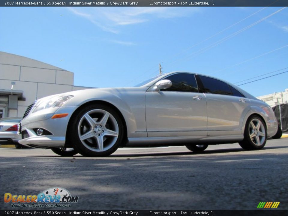 2007 Mercedes-Benz S 550 Sedan Iridium Silver Metallic / Grey/Dark Grey Photo #9