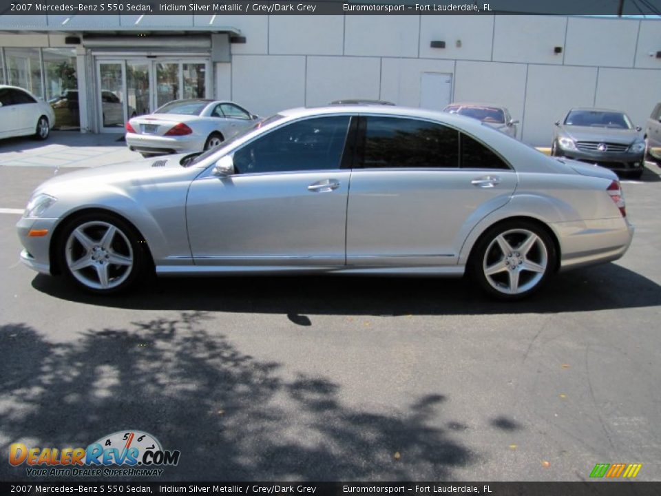2007 Mercedes-Benz S 550 Sedan Iridium Silver Metallic / Grey/Dark Grey Photo #10