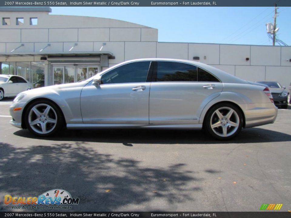 2007 Mercedes-Benz S 550 Sedan Iridium Silver Metallic / Grey/Dark Grey Photo #11