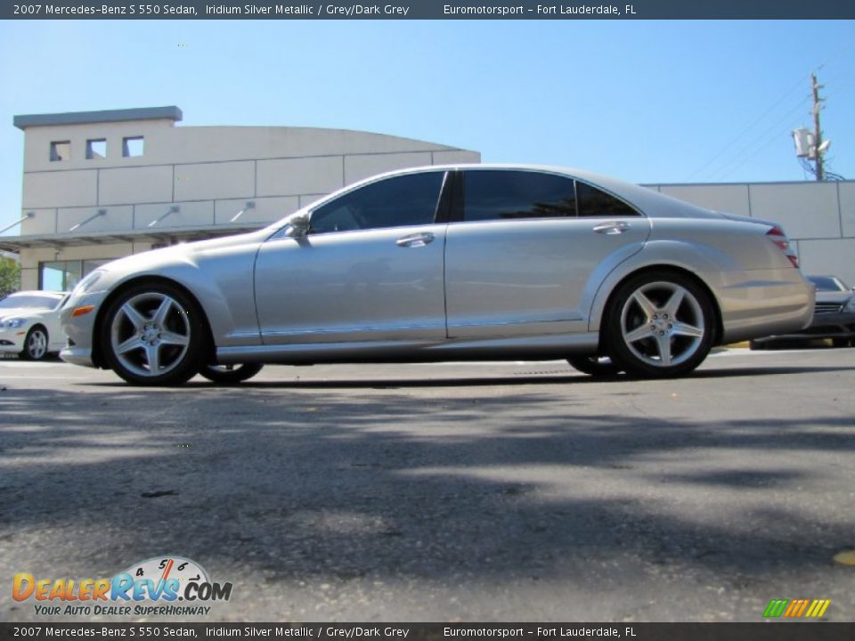 2007 Mercedes-Benz S 550 Sedan Iridium Silver Metallic / Grey/Dark Grey Photo #12