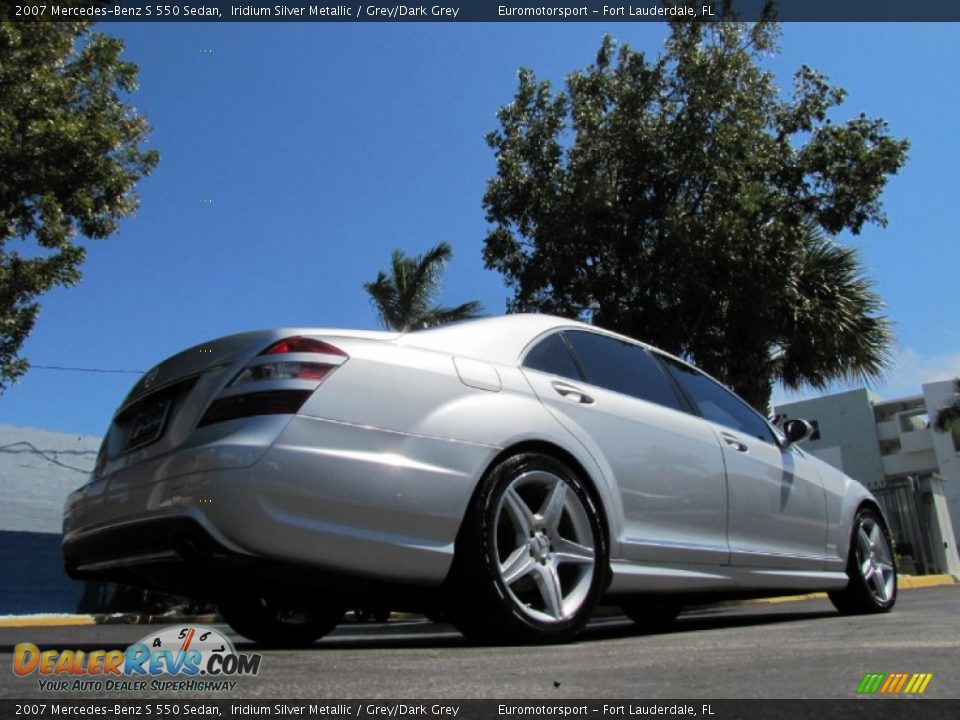 2007 Mercedes-Benz S 550 Sedan Iridium Silver Metallic / Grey/Dark Grey Photo #21