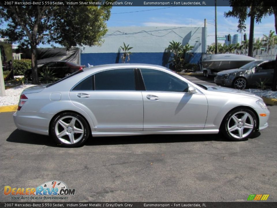 2007 Mercedes-Benz S 550 Sedan Iridium Silver Metallic / Grey/Dark Grey Photo #22