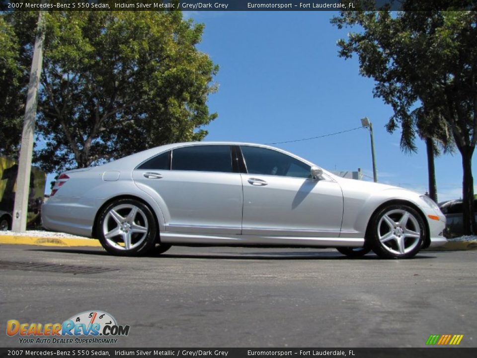 2007 Mercedes-Benz S 550 Sedan Iridium Silver Metallic / Grey/Dark Grey Photo #24