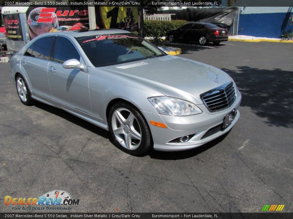 2007 Mercedes-Benz S 550 Sedan Iridium Silver Metallic / Grey/Dark Grey Photo #25