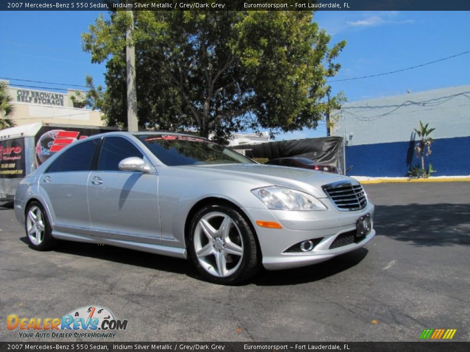 2007 Mercedes-Benz S 550 Sedan Iridium Silver Metallic / Grey/Dark Grey Photo #26