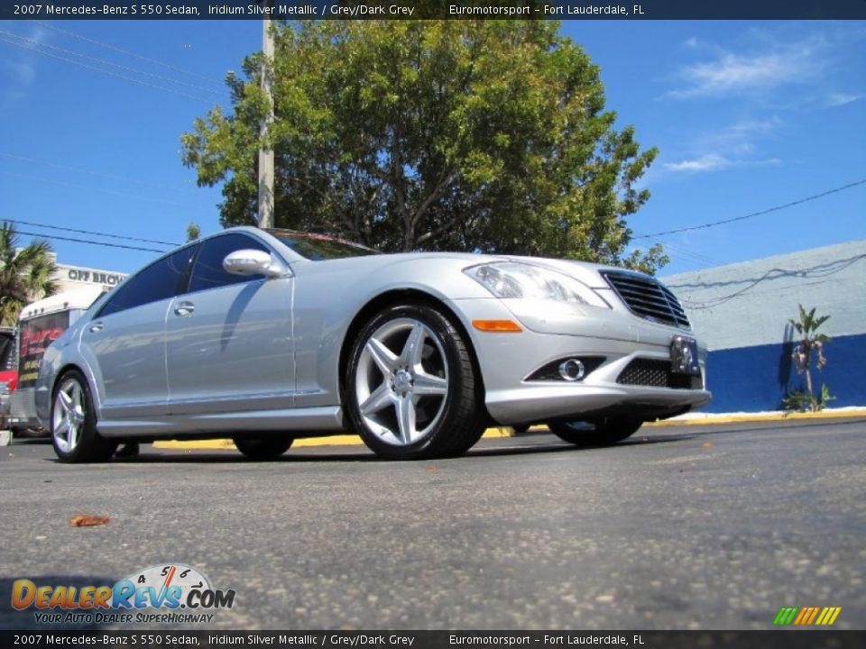 2007 Mercedes-Benz S 550 Sedan Iridium Silver Metallic / Grey/Dark Grey Photo #27