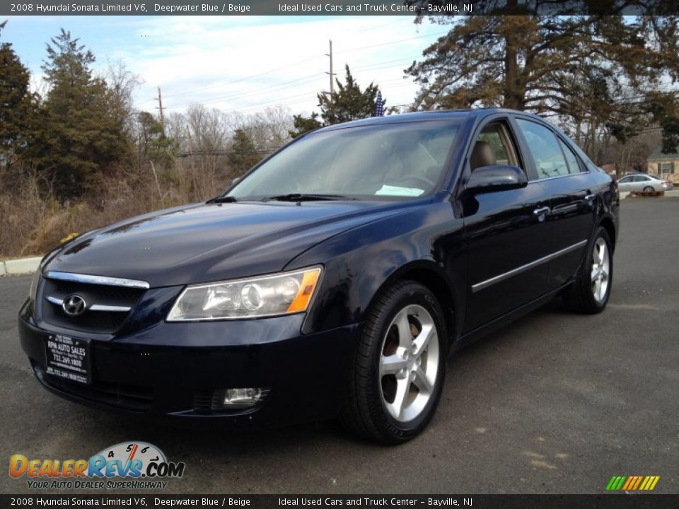 Front 3/4 View of 2008 Hyundai Sonata Limited V6 Photo #1
