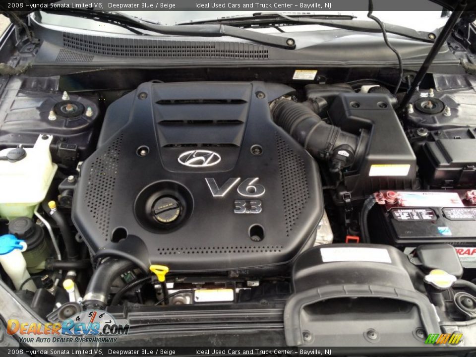 2008 Hyundai Sonata Limited V6 3.3 Liter DOHC 24-Valve VVT V6 Engine Photo #30