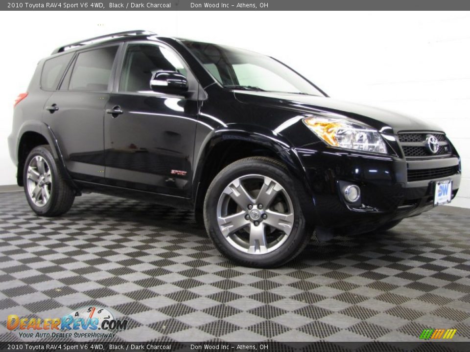 2010 Toyota RAV4 Sport V6 4WD Black / Dark Charcoal Photo #1