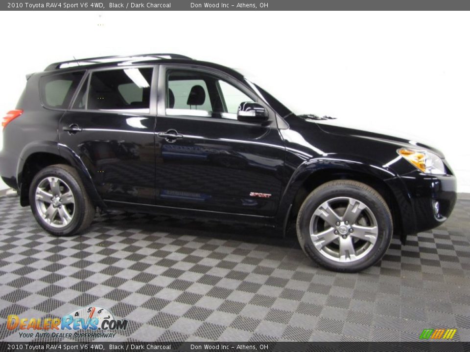2010 Toyota RAV4 Sport V6 4WD Black / Dark Charcoal Photo #3