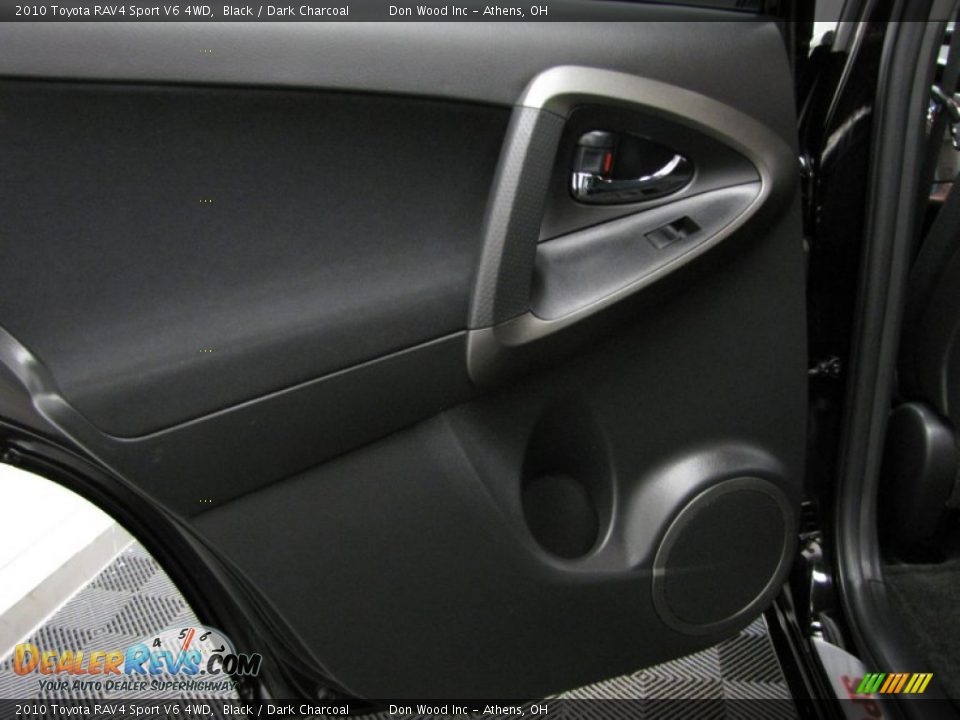 2010 Toyota RAV4 Sport V6 4WD Black / Dark Charcoal Photo #12