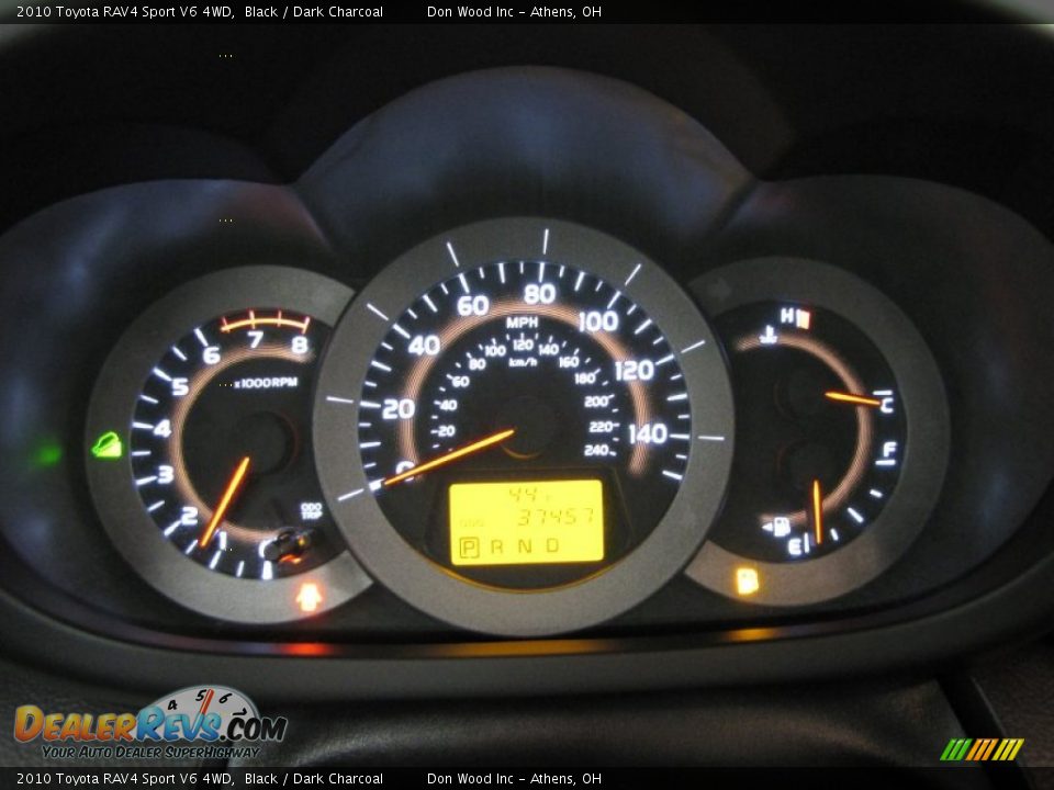 2010 Toyota RAV4 Sport V6 4WD Black / Dark Charcoal Photo #20