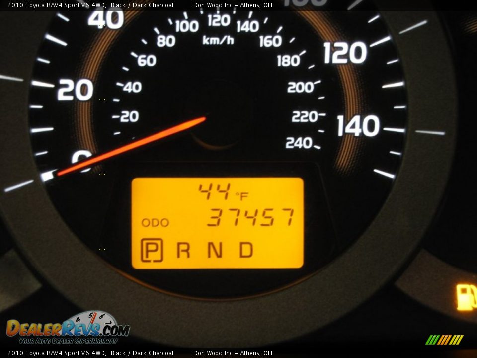 2010 Toyota RAV4 Sport V6 4WD Black / Dark Charcoal Photo #21