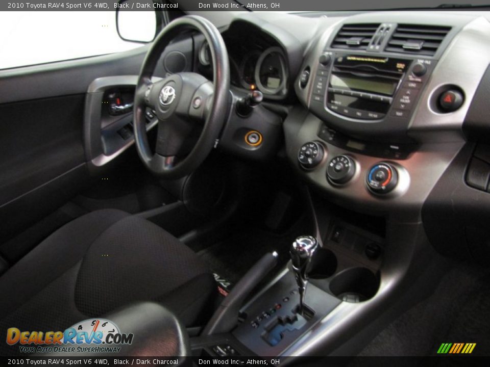 2010 Toyota RAV4 Sport V6 4WD Black / Dark Charcoal Photo #22