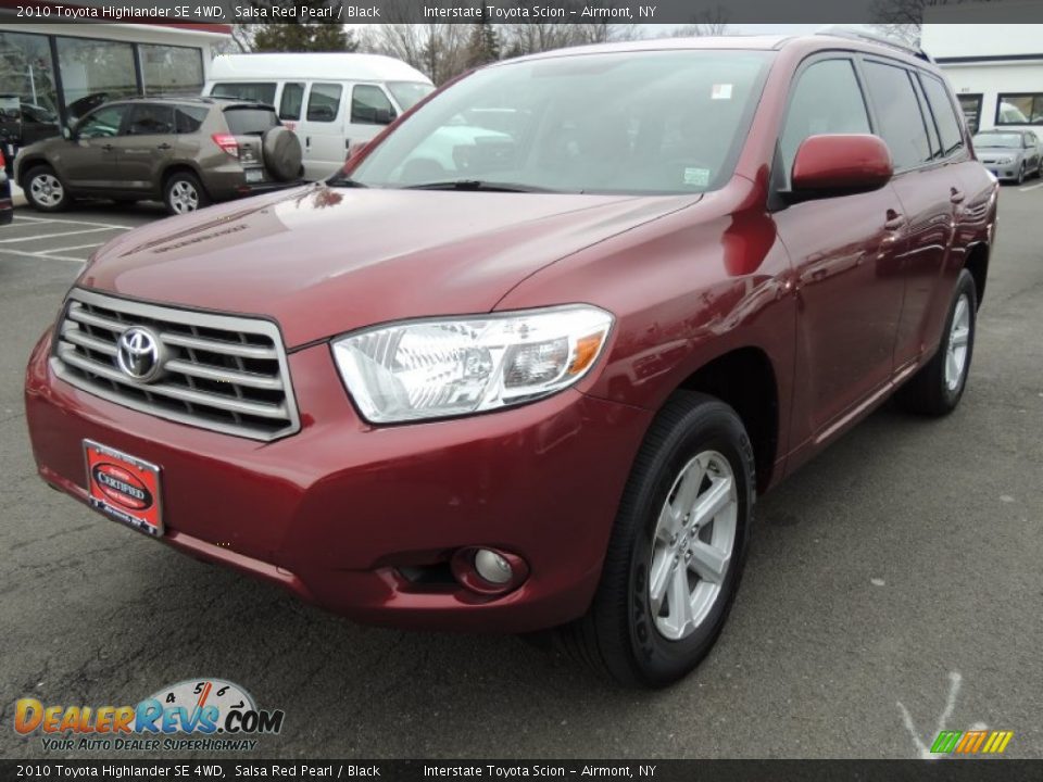2010 Toyota Highlander SE 4WD Salsa Red Pearl / Black Photo #1