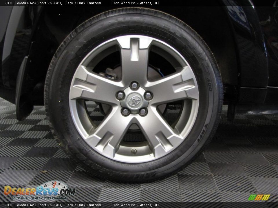 2010 Toyota RAV4 Sport V6 4WD Black / Dark Charcoal Photo #25