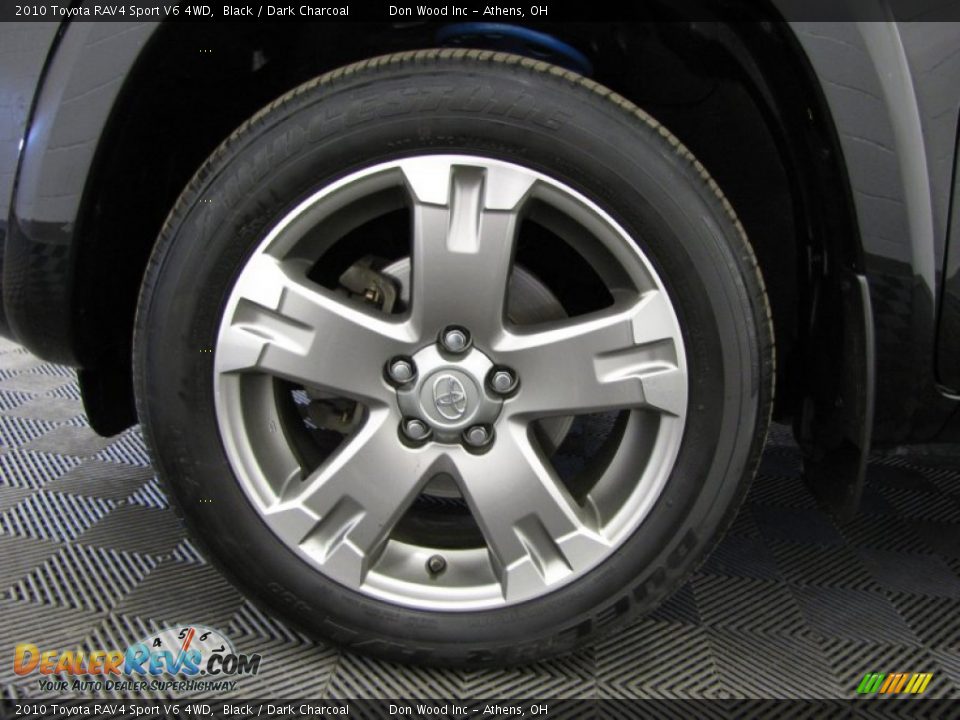 2010 Toyota RAV4 Sport V6 4WD Black / Dark Charcoal Photo #27