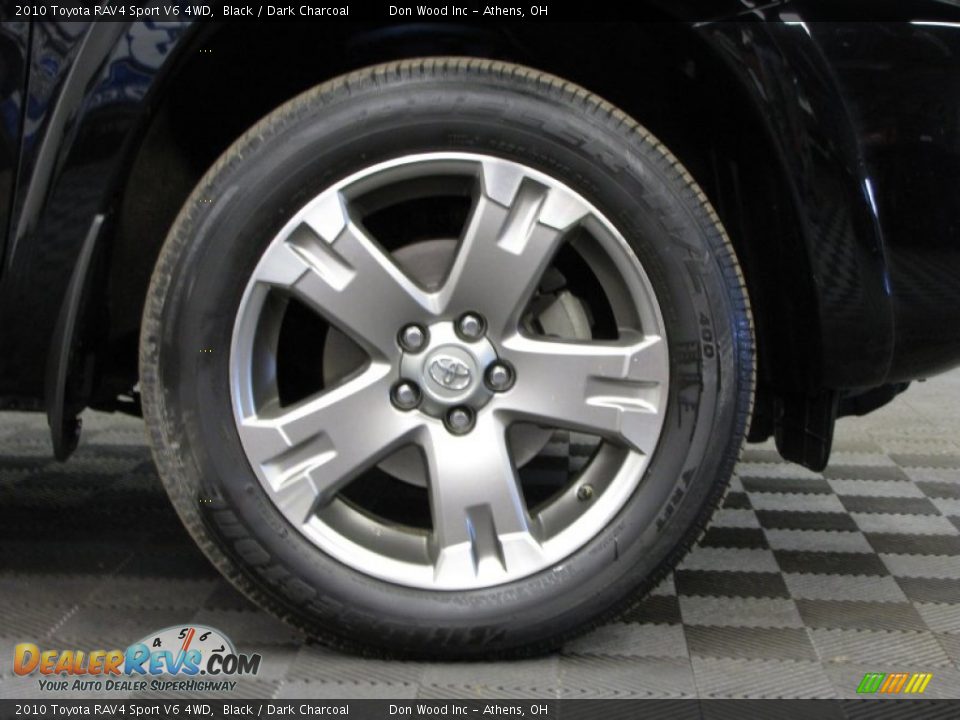 2010 Toyota RAV4 Sport V6 4WD Black / Dark Charcoal Photo #28