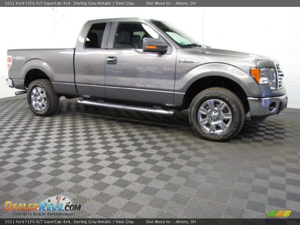 2011 Ford F150 XLT SuperCab 4x4 Sterling Grey Metallic / Steel Gray Photo #3