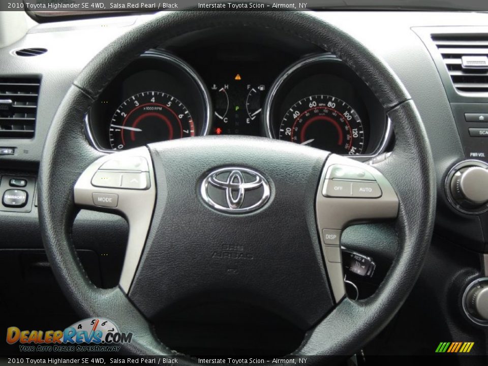 2010 Toyota Highlander SE 4WD Steering Wheel Photo #11