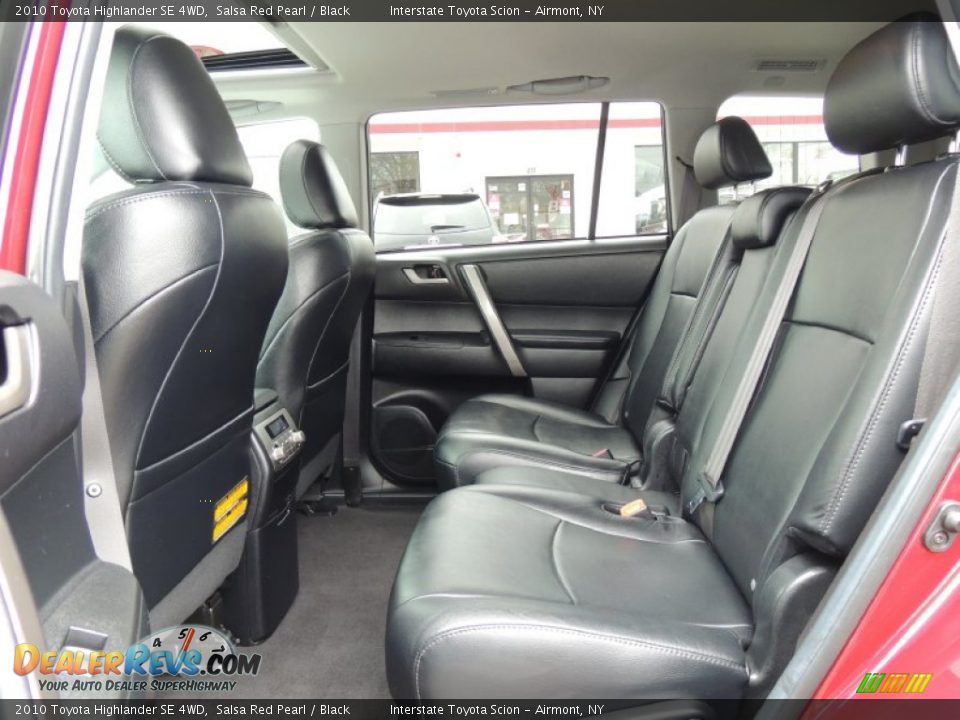 Rear Seat of 2010 Toyota Highlander SE 4WD Photo #14