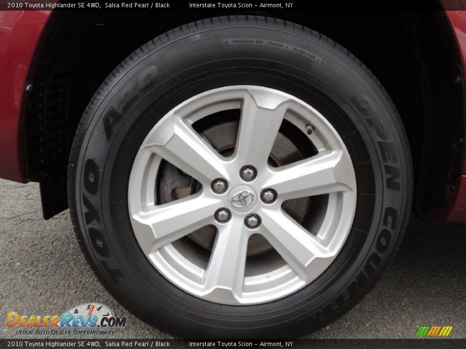 2010 Toyota Highlander SE 4WD Salsa Red Pearl / Black Photo #20