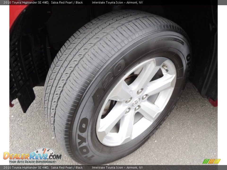 2010 Toyota Highlander SE 4WD Salsa Red Pearl / Black Photo #21