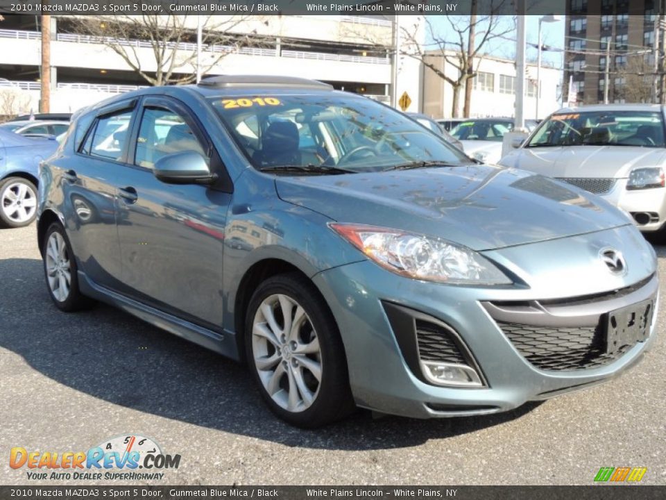 2010 Mazda MAZDA3 s Sport 5 Door Gunmetal Blue Mica / Black Photo #4