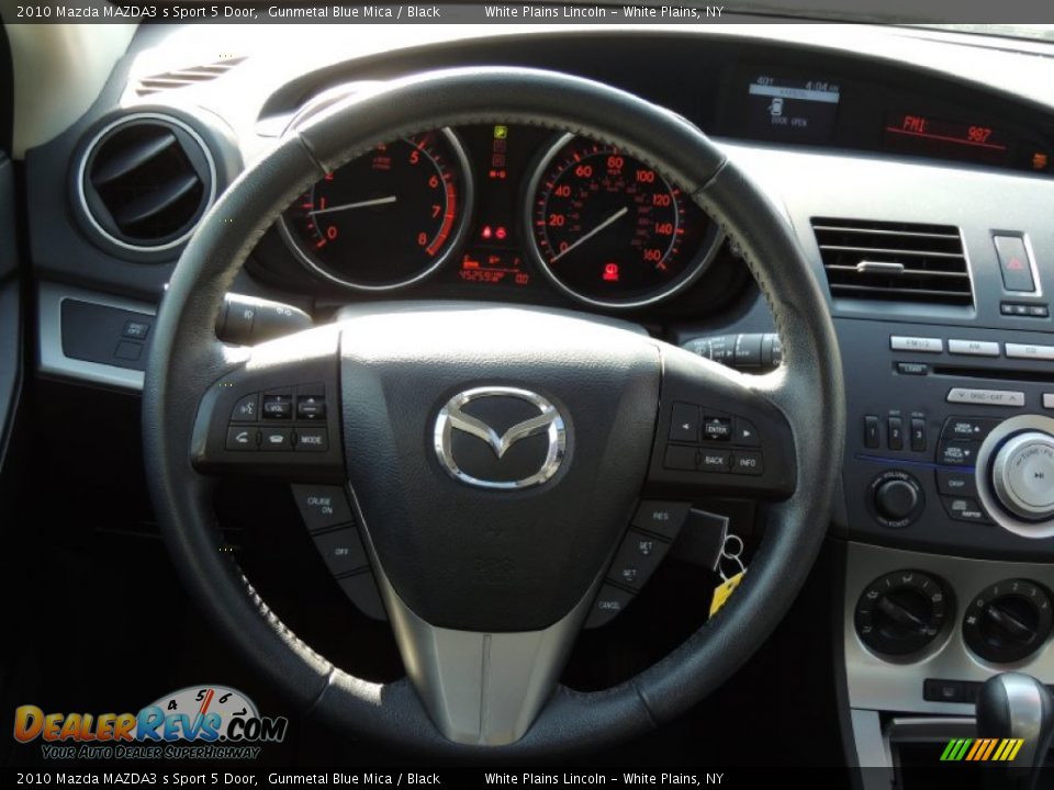 2010 Mazda MAZDA3 s Sport 5 Door Gunmetal Blue Mica / Black Photo #19