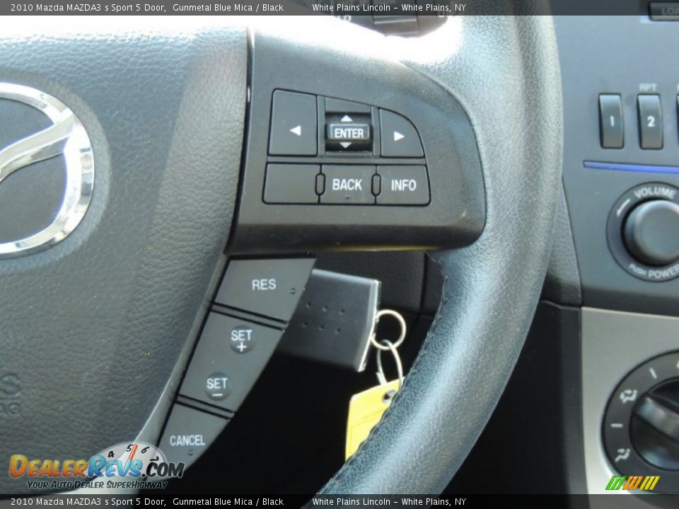 2010 Mazda MAZDA3 s Sport 5 Door Gunmetal Blue Mica / Black Photo #21