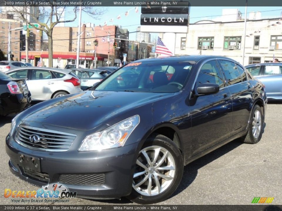 2009 Infiniti G 37 x Sedan Blue Slate Metallic / Graphite Photo #1