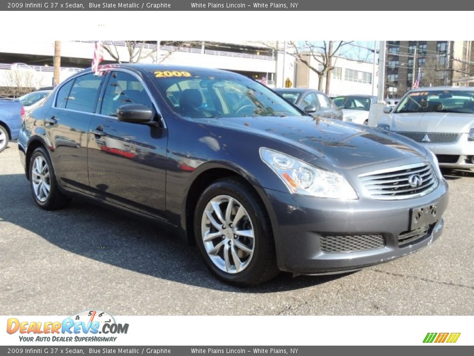 2009 Infiniti G 37 x Sedan Blue Slate Metallic / Graphite Photo #4